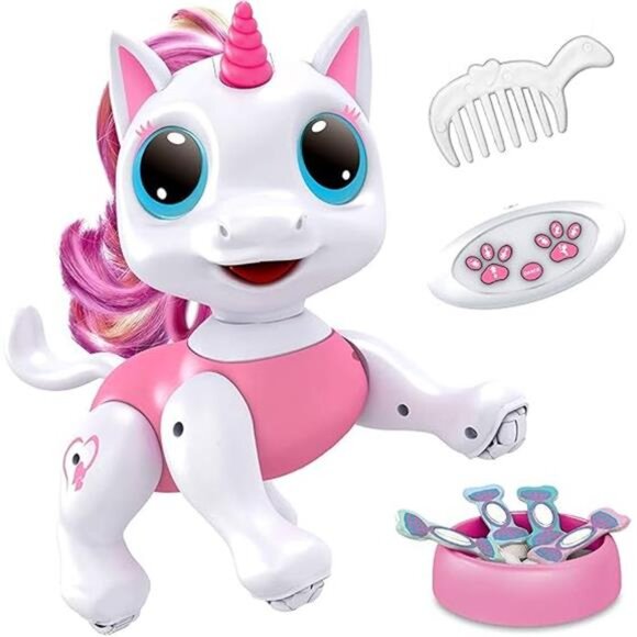 Fun Robo Pets Unicorn Toy for Girls and Boys - Remote Control Robot Toys - Picture 6 of 6
